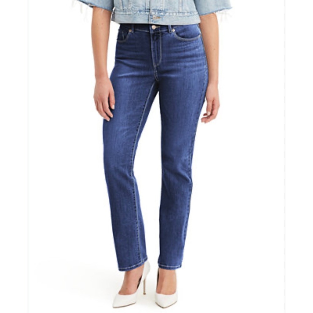 Signature by Levi Strauss Gold Label Womens Mid-Rise Straight Jeans‎ Size 12S